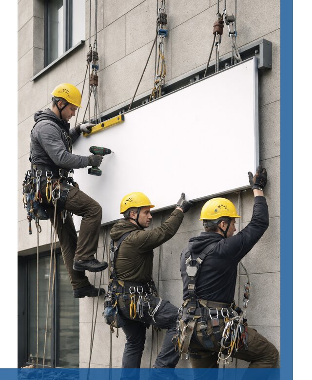 Монтаж рекламной вывески в Находке от 8252 р. | ВЫСОТНИК-Нхд