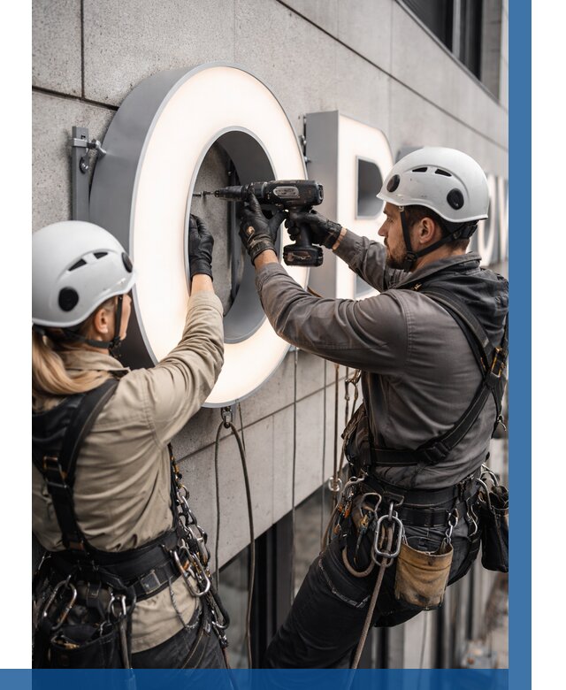 Монтаж световых букв в Находке от 3095 р. под ключ ВЫСОТНИК-Нхд