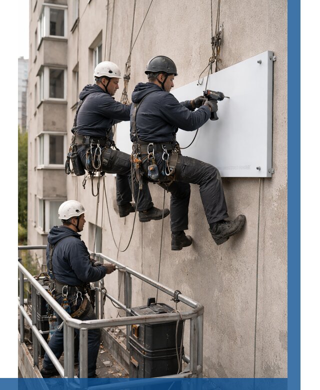 Монтаж табличек и указателей в Находке от 3610 р. | ВЫСОТНИК-Нхд