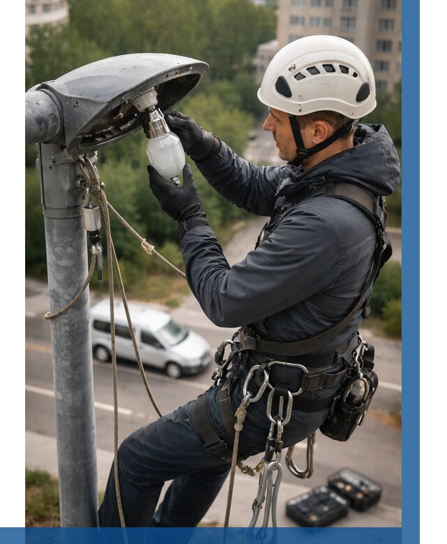 Замена ламп на высоте в Находке от 2579 р. | ВЫСОТНИК-Нхд