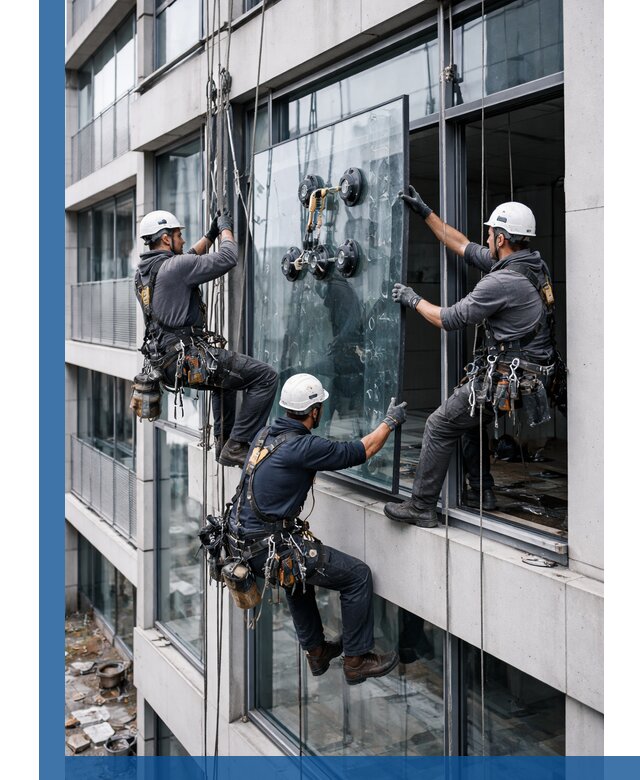Фасадное остекление и монтаж витражей зданий в Находке под ключ