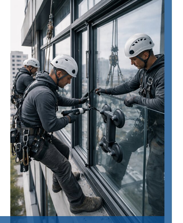 Витражное остекление зданий в Находке от 3610 р. | ВЫСОТНИК-Нхд