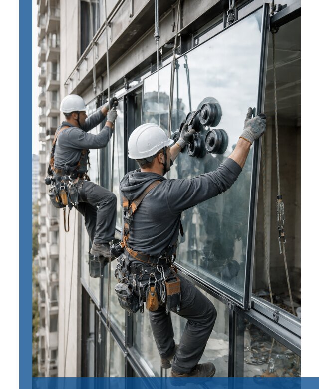 Витражное остекление фасадов и лоджий в Находке под ключ