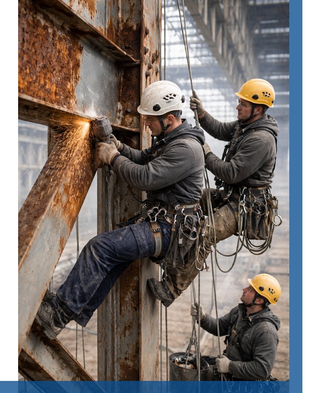 Зачистка металла от ржавчины в Находке от 361 р. | ВЫСОТНИК-Нхд