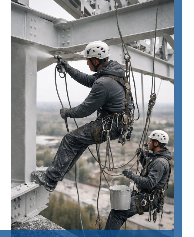 Покраска металлоконструкций на высоте в Находке 361 р |ВЫСОТНИК-Нхд