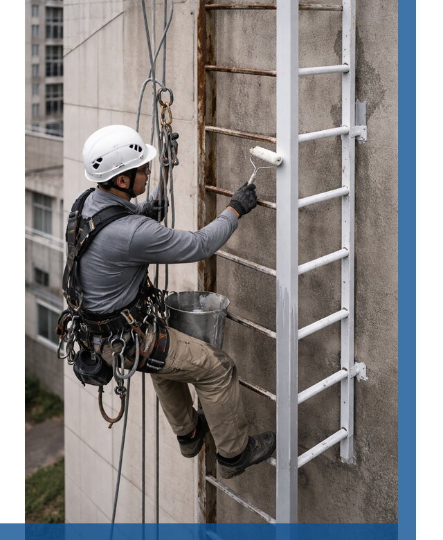 Покраска пожарных лестниц в Находке от 4642 р. | ВЫСОТНИК-Нхд