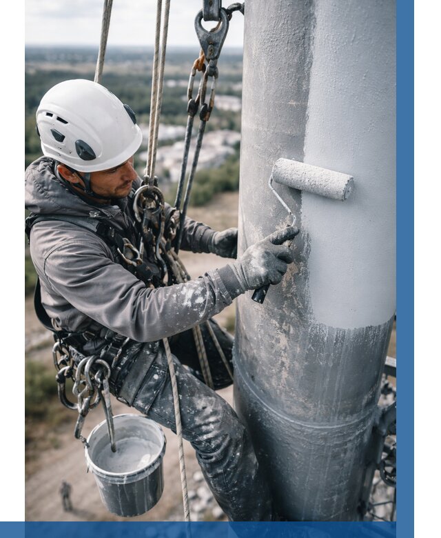 Покраска мачт связи под ключ в Находке от 877 р. | ВЫСОТНИК-Нхд