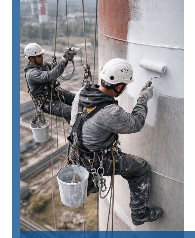 Покраска дымовых труб в Находке: антикоррозийная защита и восстановление