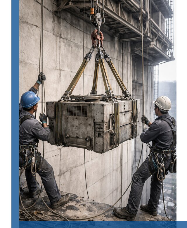 Такелажные работы на высоте, подъем и монтаж грузов в Находке