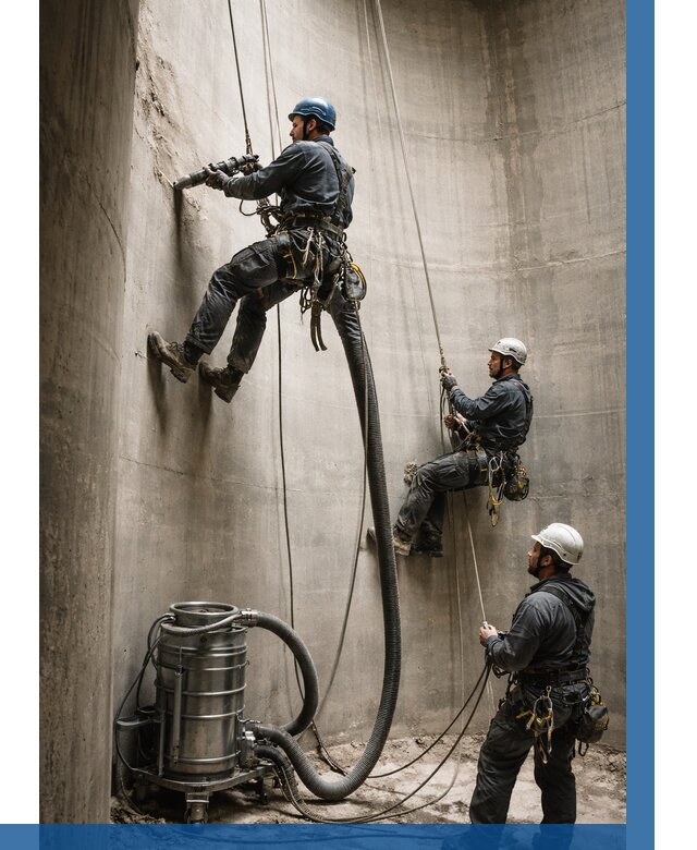 Зачистка силосов в Находке от 4642 р. Договор и смета ВЫСОТНИК-Нхд