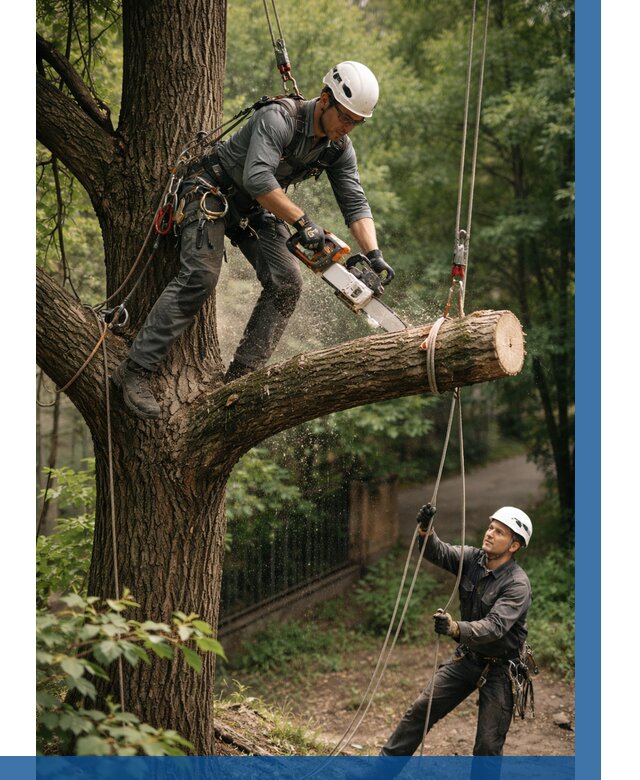Спил деревьев альпинистами в Находке от 8252 р. | ВЫСОТНИК-Нхд