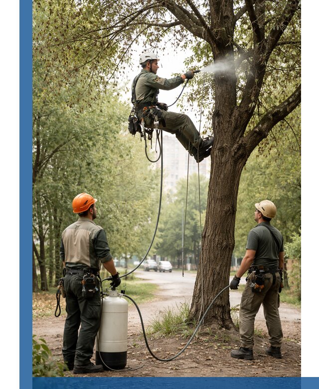 Обработка деревьев от вредителей в Находке профессиональная защита