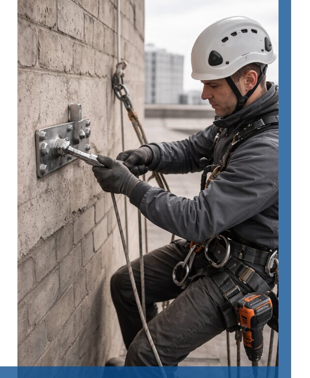 Установка анкерных точек в Находке от 3610 р. | ВЫСОТНИК-Нхд